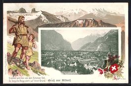 Litho Altdorf, Passepartout mit Wilhelm 