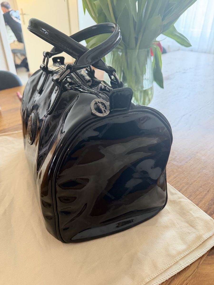 Longchamp Taschen für Damen: LONGCHAMP Boston Patent Leather Bag Black – Gebraucht aus Adliswil von Sloma17 1