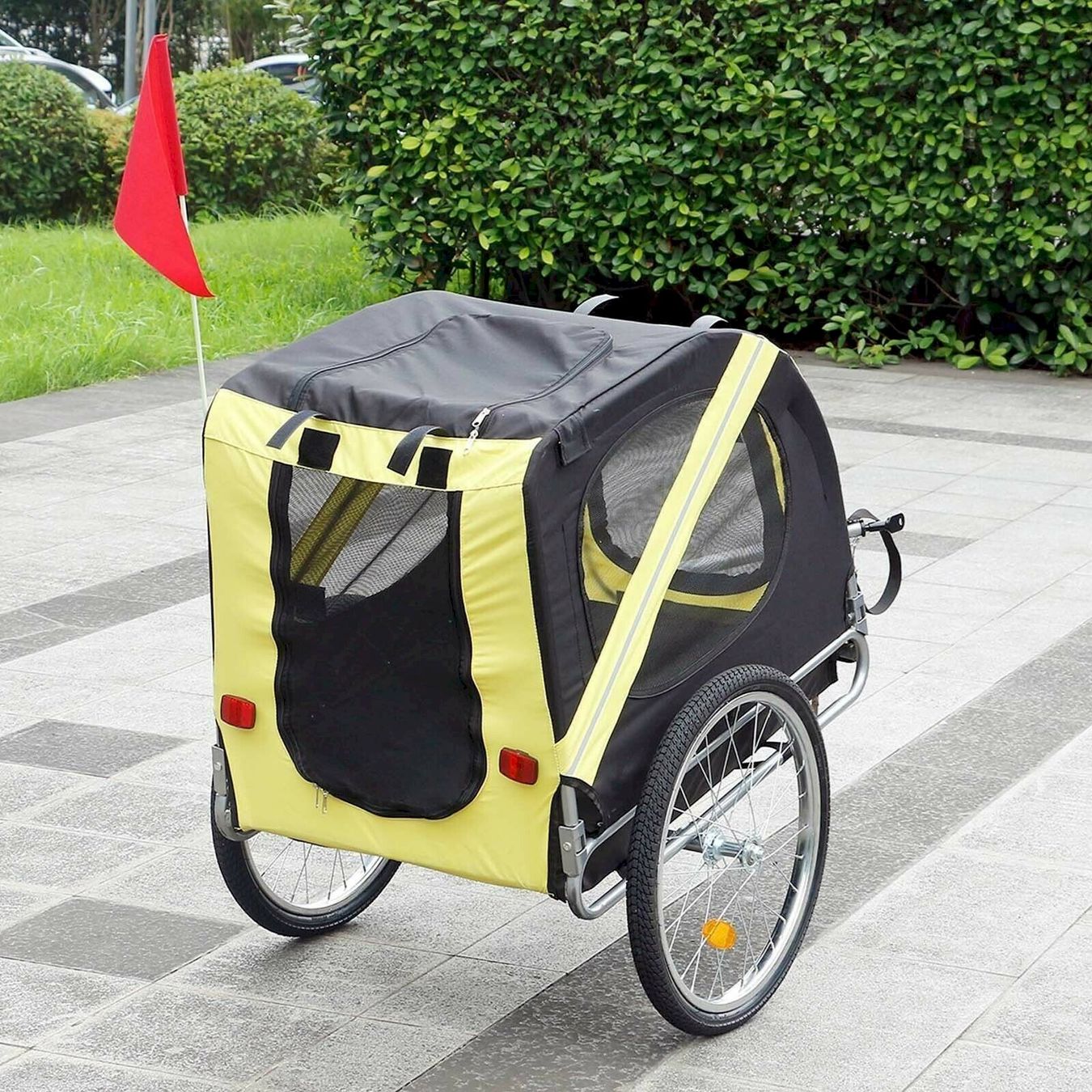 Rimorchi: Hunde Fahrradanhänger mit Fliegengitter – Nuovo e nell'imballaggio originale da Bottighofen venduto da zaap 6