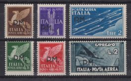 Italien 1943: Flugserie Militärpostmarken **/*