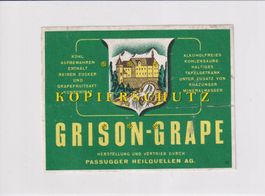 Etikette für Tafelgetränk - Grison-Grape /bd