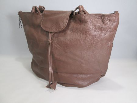grosse Ledertasche, rehbraun, schweizer Fabrikant, NEU & OVP
