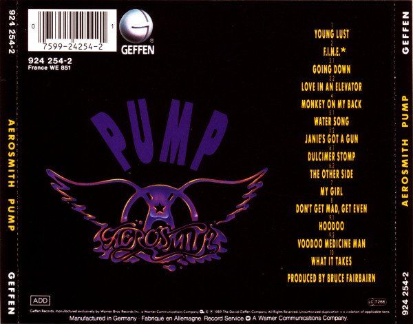 CDs: CD Aerosmith - Pump (1989) – D'occasion à Möriken AG par mineralia 1