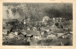 Courtelary   BE  -   Centre du village       en  1 9 2 2