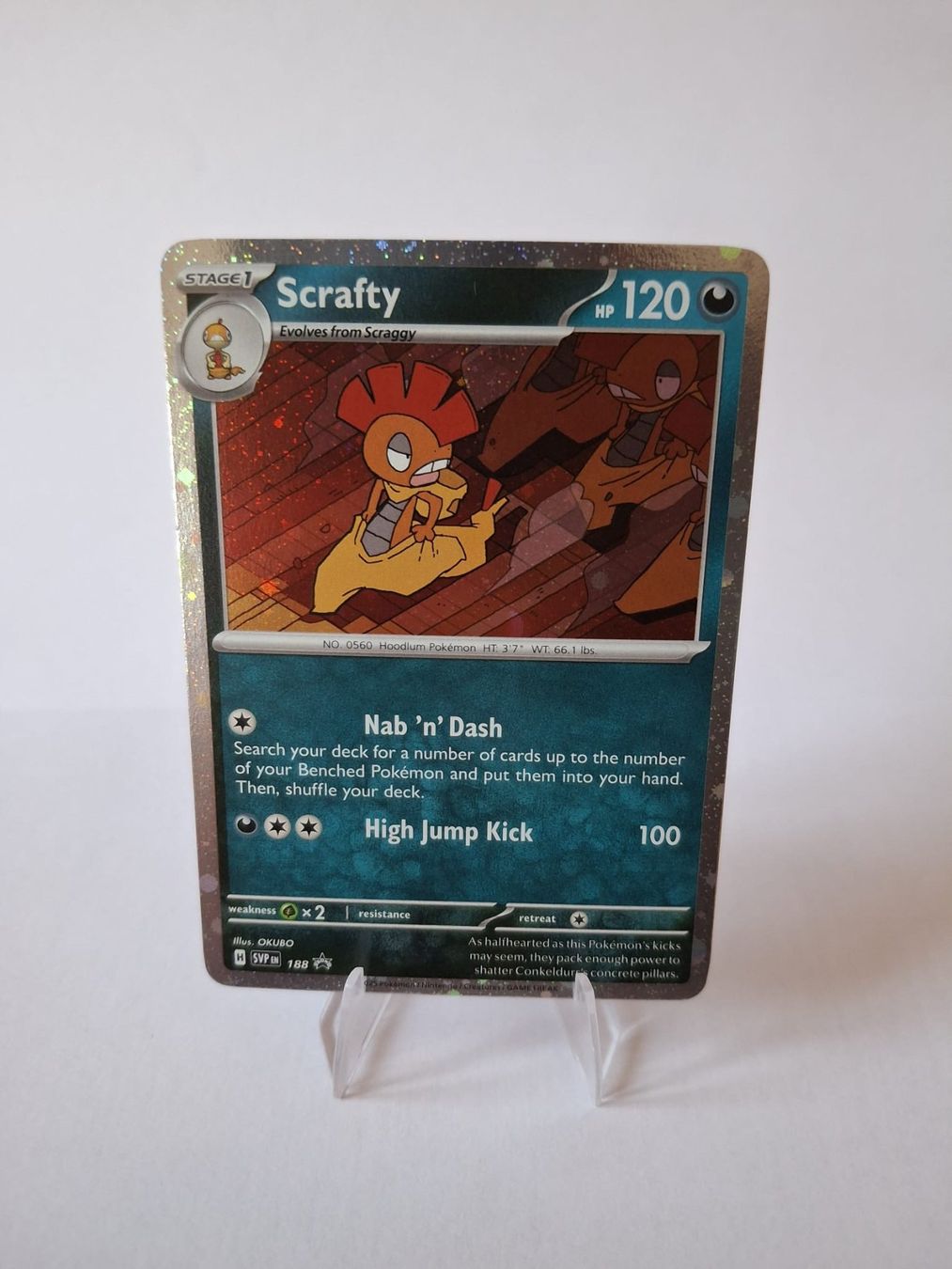 Pokémon Sammelbilder & Trading cards: Pokemon - Scrafty - SVP - 188 - EN – Neu (gemäss Beschreibung) aus Trub von PM94