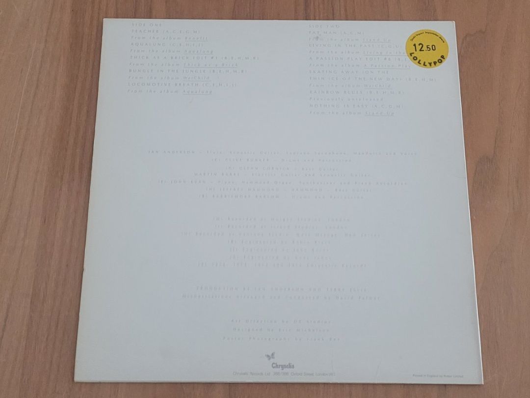 Vinyles: LP Jethro Tull – D'occasion à Martigny par MZ-67 1