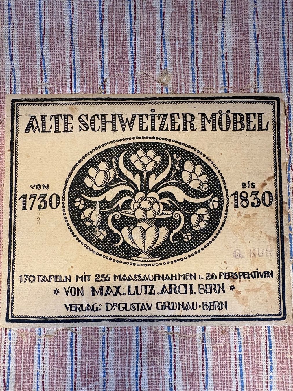 Libri: Alte Schweizermöbel 1730-1830 / Max Lutz / Loseblattausgabe – Usato da Laupen BE venduto da jeep590 1