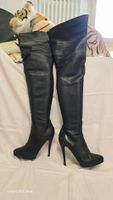 Sexy High Heel Leder Stiefel Gr. 39 – Extra Lange Designer S