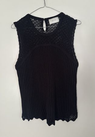Stricktop von Neo Noir, schwarz, Grösse 42, ungetragen