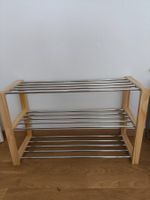 Schuhregal Holz Metall 3 Ebenen neuwertig