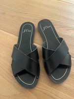 J. Crew Sandalen schwarz Leder Grösse 37 Sommer Schuhe