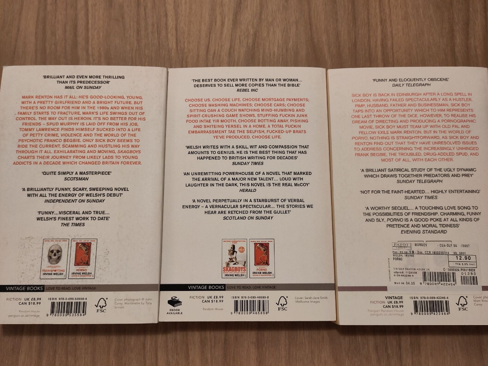 Libri: Trilogie Irvine Welsh, English – Usato da Schmitten FR venduto da Dennu 1