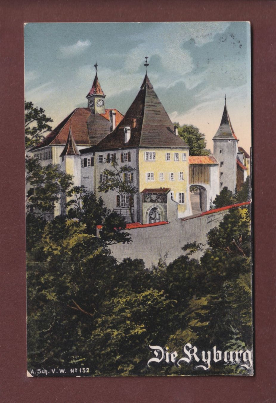 Cartoline postali: KYBURG - 19111 – Usato da Pully venduto da nicecards