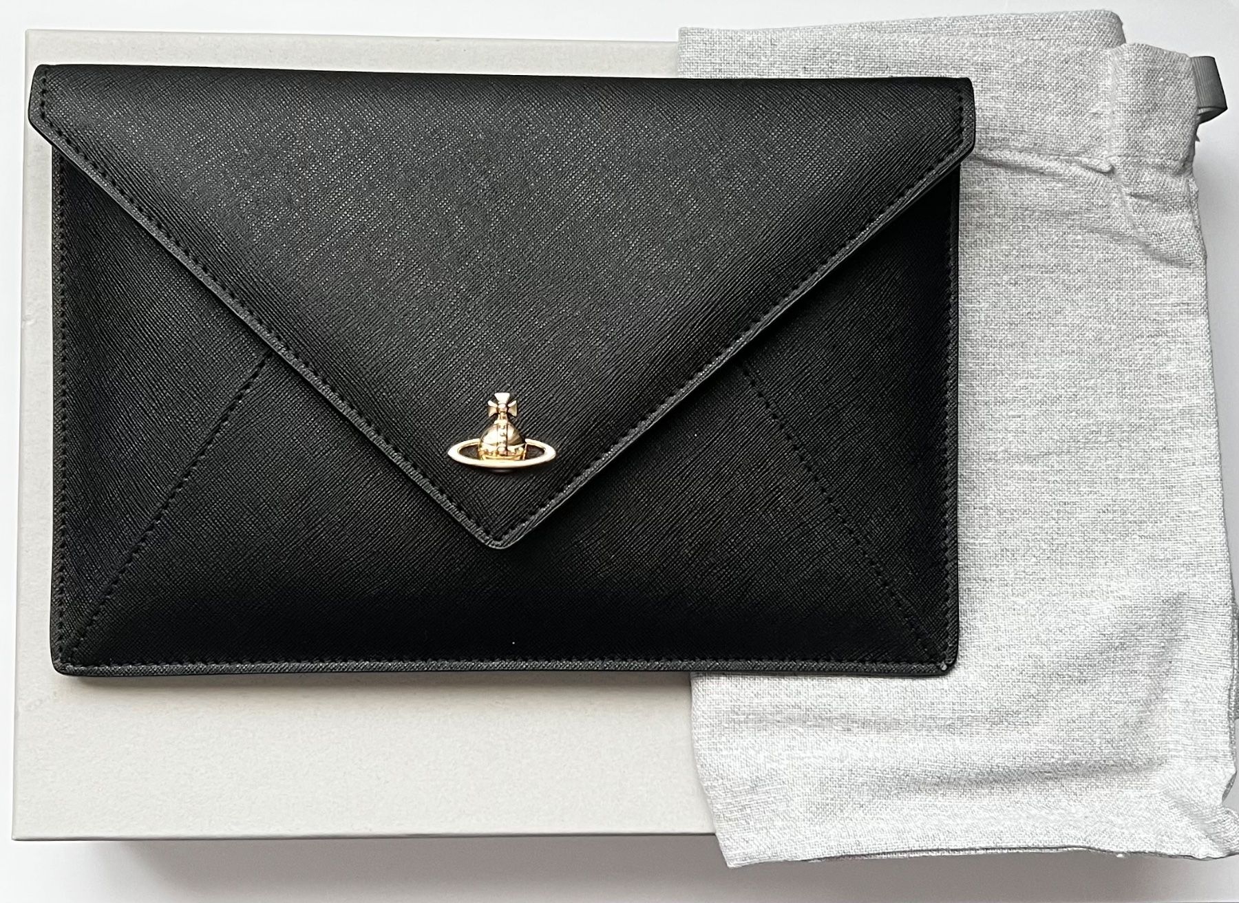 Vivienne Westwood Borse da donna: VIVIENNE WESTWOOD ENVELOPE - CLUTCH - BLACK – Nuovo e nell'imballaggio originale da Oberaach venduto da Dandy2021 6