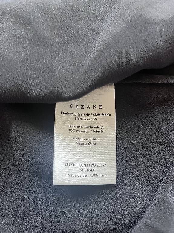 Tops: Sézane Seidentop Palma, Gr. 36 – Neuf avec emballage d'origine à Schönenbuch par Lea__Annabelle 1