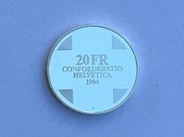 20 Fr. Gedenkmünze 1994 Teufelsbrücke