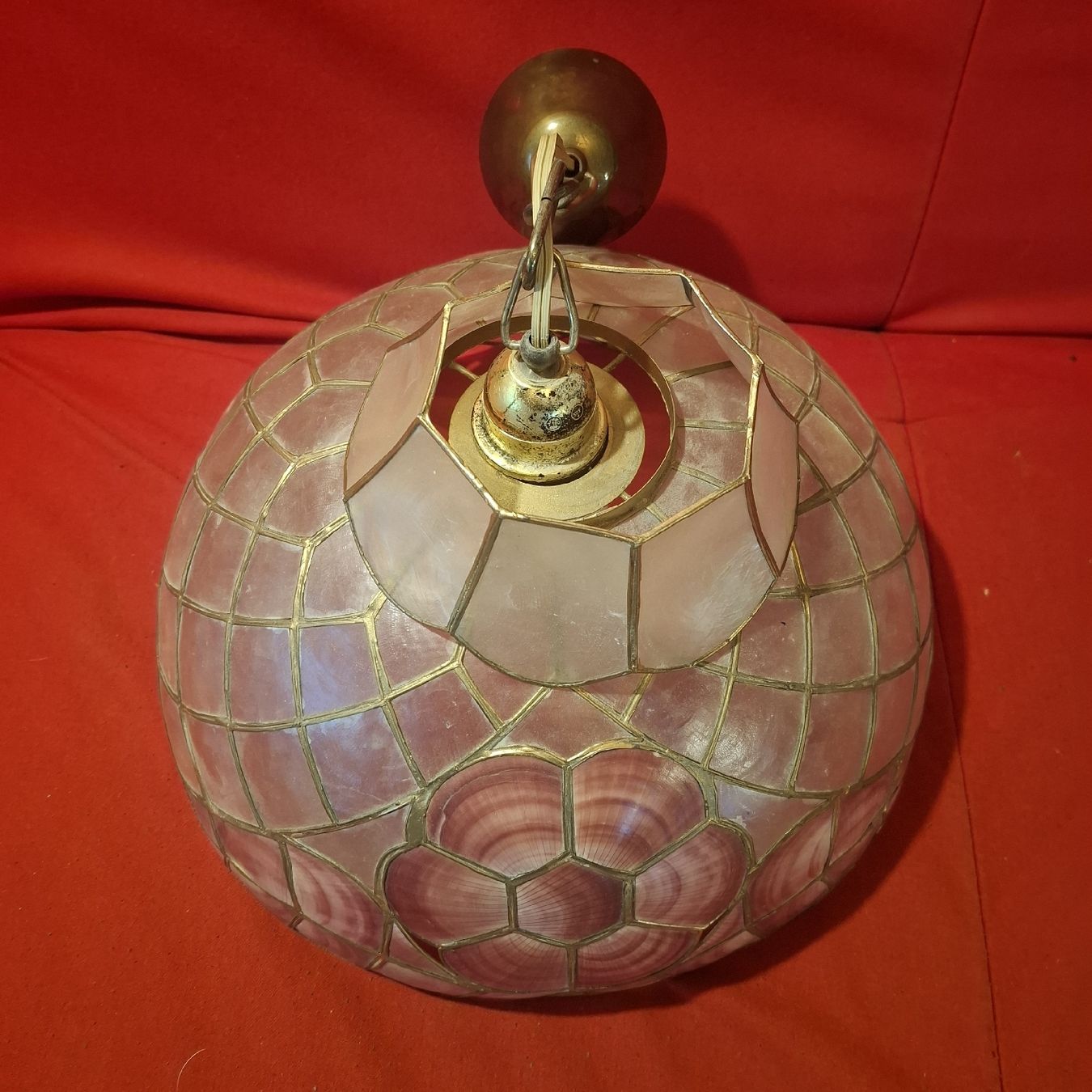 Lampadari & plafoniere: Vintage "Capiz Shell" Deckenlampe – Usato da Nürensdorf venduto da DANG3REUX