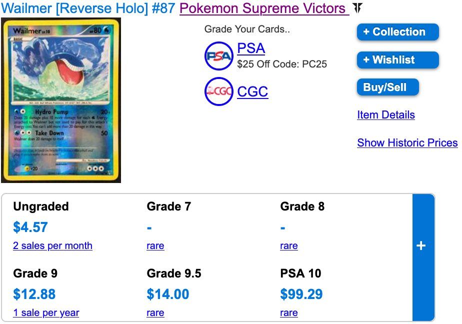 Pokémon Carte collezionabili: Wailord & Wailmer Bundle / 47 & 87 – Usato da Zürich venduto da PEACECOCOON 5