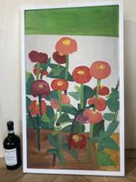 FERDINAND GEHR CH „ ZINNIEN „ 1954  GROSSES FRESKO .
