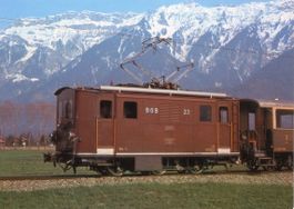 Berner Oberland  BE  -  BAHN  (BOB) - Zahnrad-LOK  um 1975