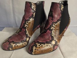 Navyboot Stiefeletten mit Schlangenmuster, Grösse 36, Top!