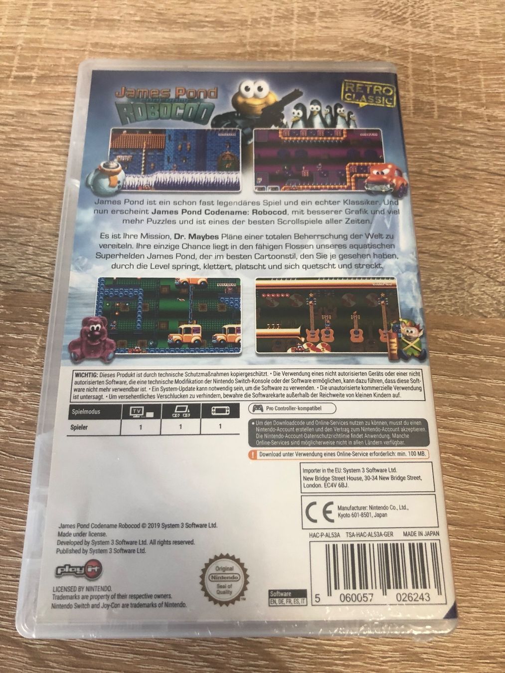 Nintendo Spiele: James Pond Robocod - Nintendo Switch Spiel Downloadcode – Gebraucht aus Gasel von  1