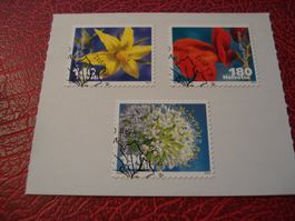 Satz Dauermarken Gemüseblüten, 2012, FDC  + Lose ET-o