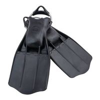 Déstockage plongée Palmes Jetstream noir Tecline neuves