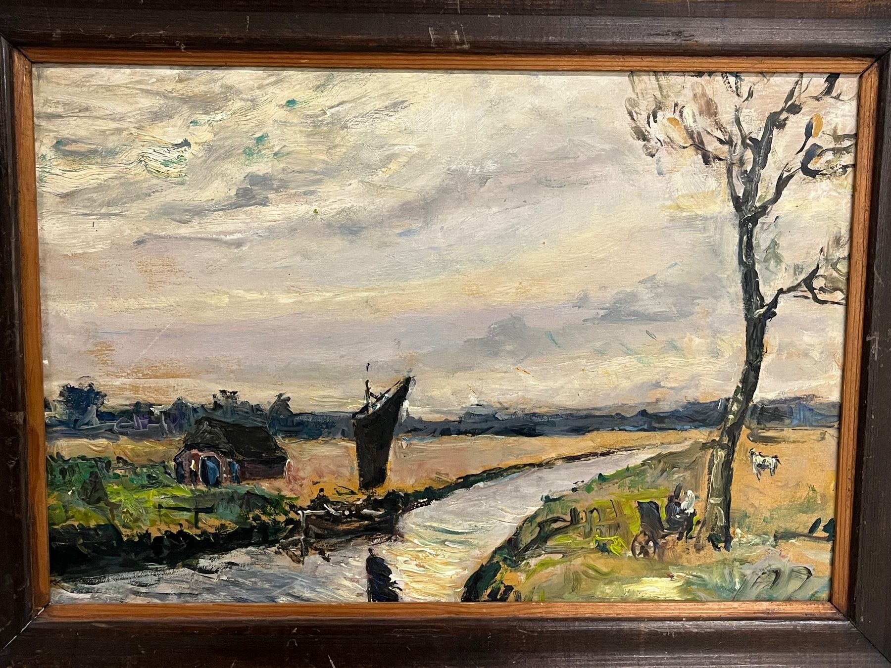 Dipinti: BERNHARD HUYS - 1895 - 1974 ÖlGemälde – Usato da Basel venduto da Kaffee_und_Kunst 1
