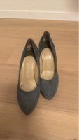 Grey Suede Heels, Gr.: 38