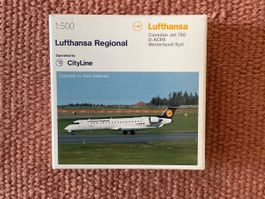 Herpa Wings 510394 Lufthansa Canadair Jet CRJ700