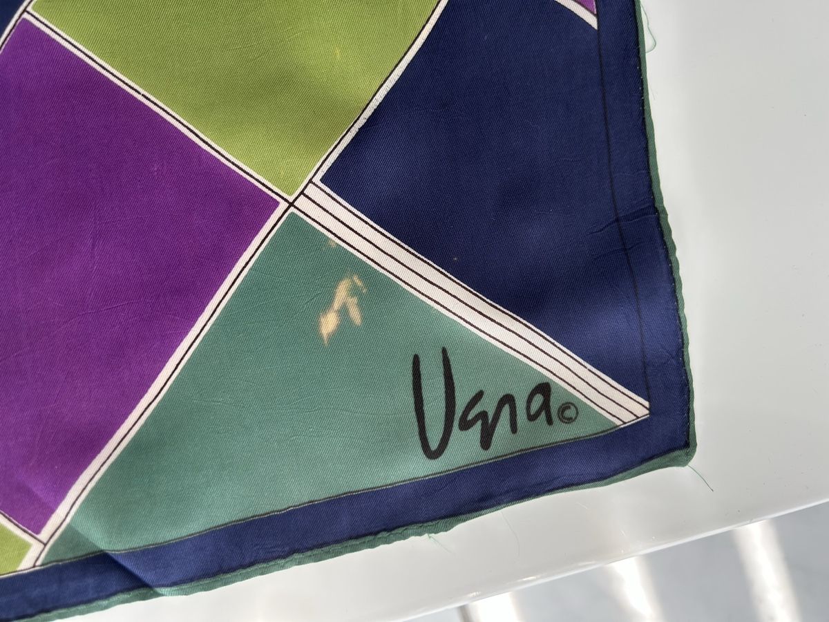 Foulard & Sciarpe: Vintage Scarf Geometric Pattern Silk Brand Vera Neumann – Usato da Saland venduto da ele_vc96 1