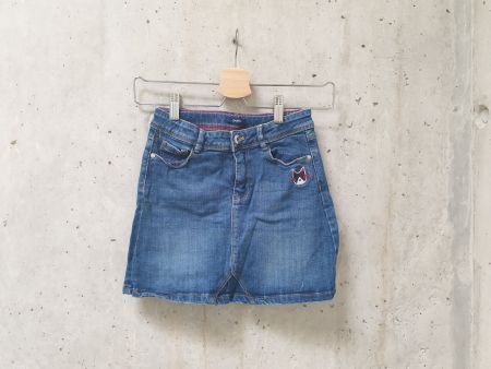 Mini-jupe en jeans Okaïdi, bleu denim, fille, taille 128