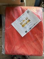 Abdeckplane/PE Tarpaulin Orange Größe 3x4 m Material 140g/m2
