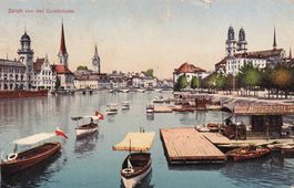 Zürich von der Quaibrucke 1911