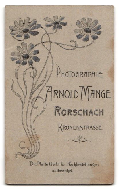Fotografie & Manifesti: Fotografie Arnold Mange, Rorschach, Kron – Usato da Berlin venduto da bartko-reher 1