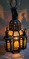 Antike Laterne / Windlicht, Metall und Glas, Top Zustand