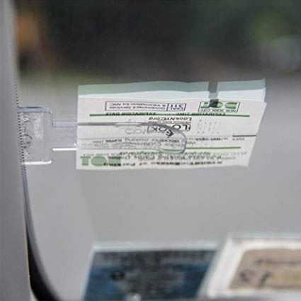 2 Stück Tickethalter Windschutzscheibe