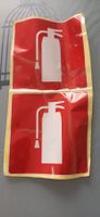 6pce/Feurlöscher /Feuerwehr /Autocollant et pins extincteur