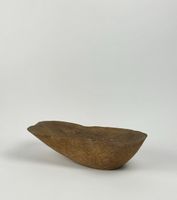 Ciotola Wabi Sabi in legno intagliata a mano del XIX secolo