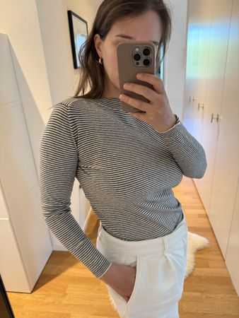 Bellerose Langarmshirt gestreift Grösse S Baumwolle/Wolle 