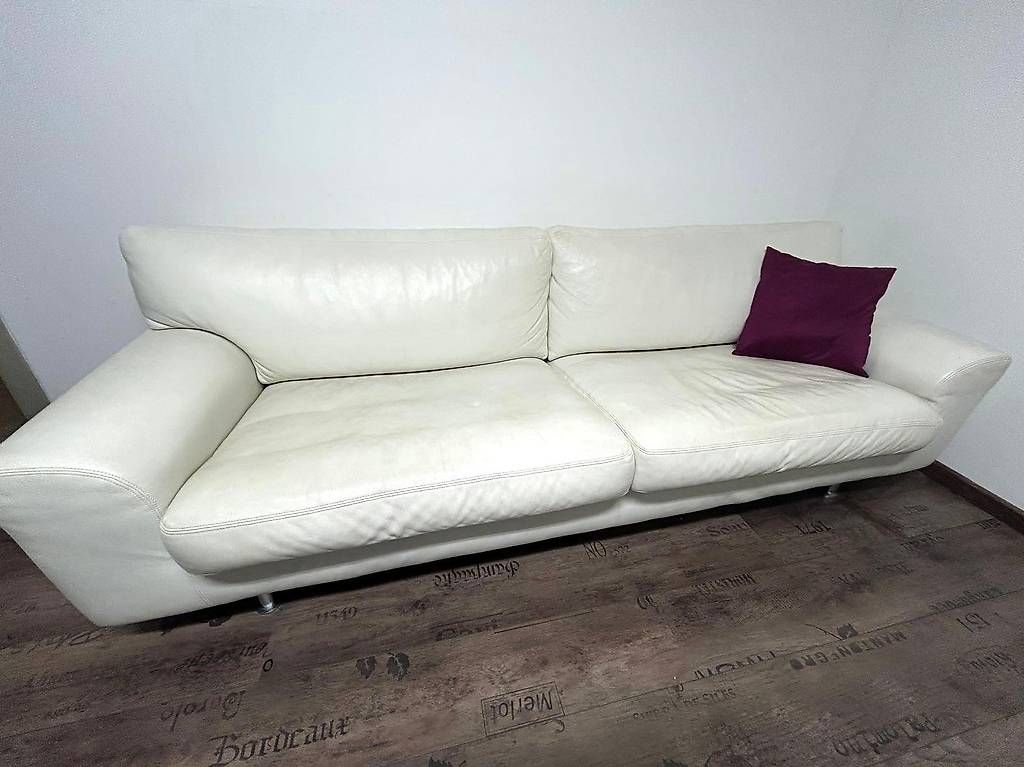 Divani: Sofa weiss (Echtleder) – Usato da Basel venduto da SaraMeier01 1