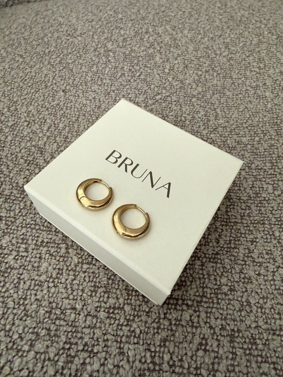 Orecchini pendenti & Orecchini a lobo: Bruna Gold Ohrringe (18k) - Merida Hoops Medium – Nuovo (secondo la descrizione) da Olten venduto da flosflomarkt 4