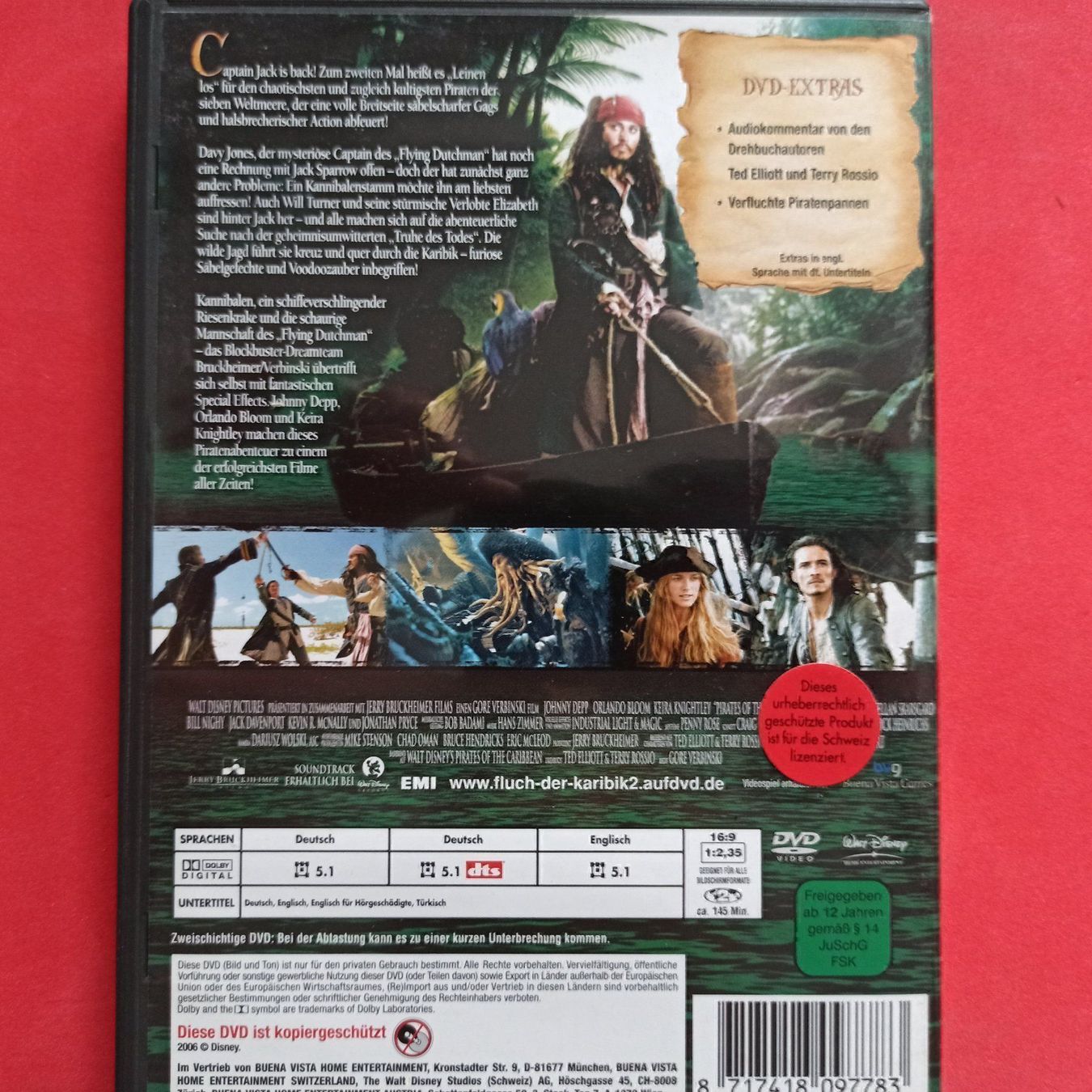 Tutti i DVDs: Fluch der Karibik 2 – Usato da Dübendorf venduto da kb86_MOVIE 1