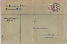 Zu. 199 N.N. Zürich 2.XI.36 - Betreibungsamt