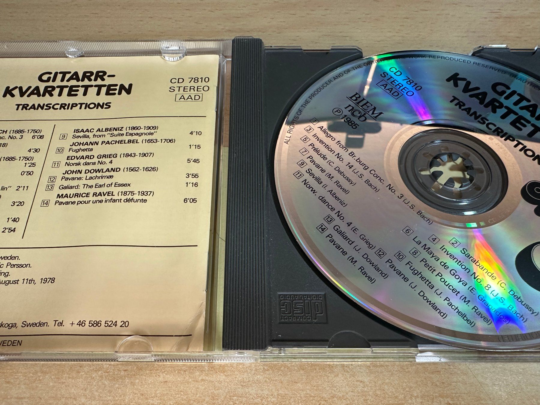 CD: G2 Gitarrkvartetten – Transcriptions – Usato da Rikon im Tösstal venduto da Alpenmutz 2