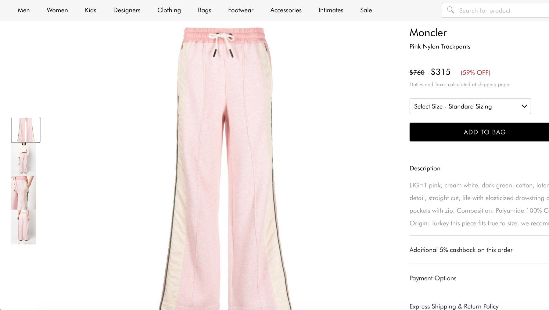Moncler Pantaloni: New Moncler trackpants - M – Nuovo e nell'imballaggio originale da St-Sulpice VD venduto da juhdu 1