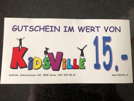 Gutschein Eintritt Kidsville Aarau