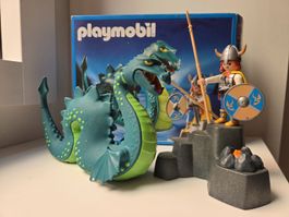 Playmobil 3155 Vichingi, con guerriero e mostro marino