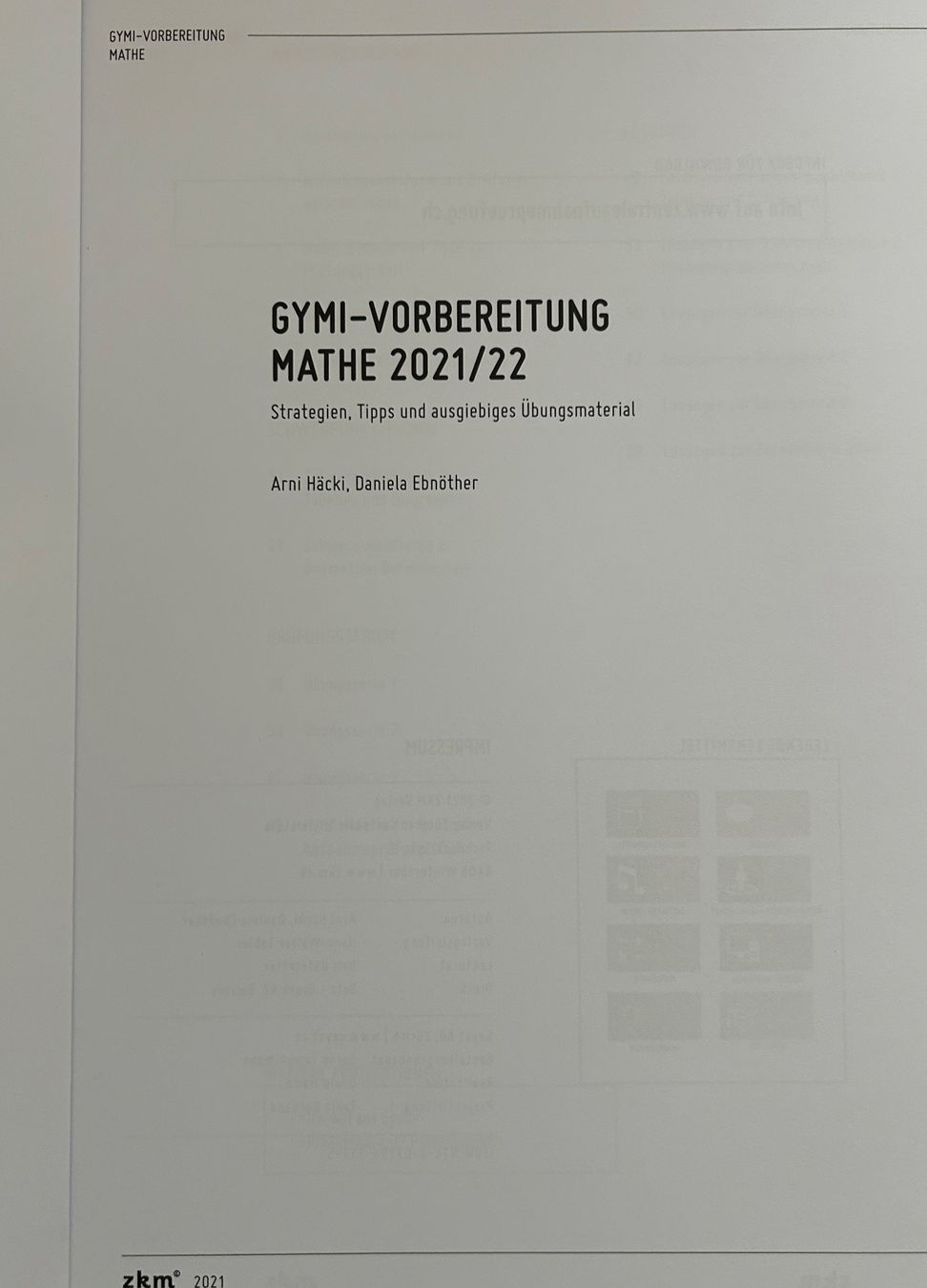 Bücher: Gymivorbereitung Mathe 21/22 – Gebraucht aus Zürich von nta 2